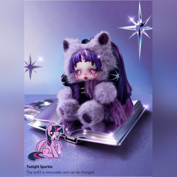POP MART Accessories - Pop Mart Skullpanda My Little Pony Twilight Sparkle